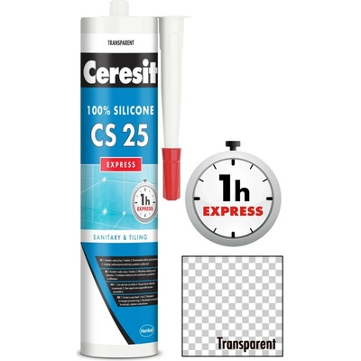 Ceresit CS 25 Sanitárny Silikón 280 g transparentná