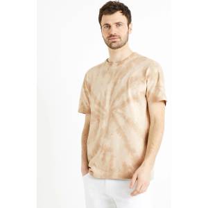 Celio Бежова мъжка тениска с батик Celio Deswirl Celio | Bezhov | МЪЖЕ | M