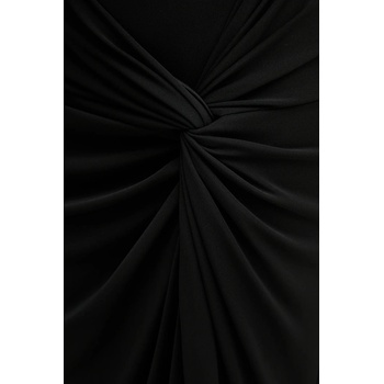 Fracomina Рокля Fracomina в черно дълга с кройка по тялото FQ25WD3006W62601 (FQ25WD3006W62601)