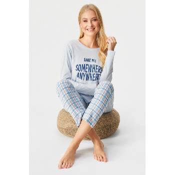 Image 1 of Jadea Памучна пижама Nettuno дълга (5250_pyz)