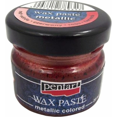 Pentart vosková pasta metalická červená 20 ml