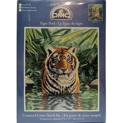 Sada na vyšívání BK1151 Tygr ve vodě – Zboží Dáma