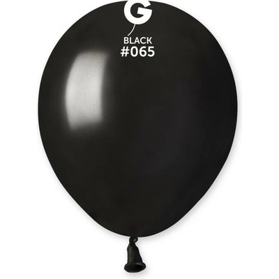 Svet balonku Balónik metalický čierny 13 cm