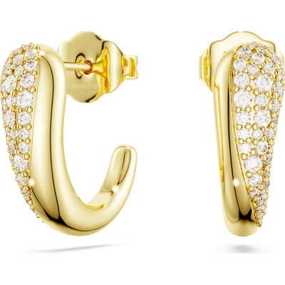 Swarovski Pozlátené náušnice so Swarovski Zirconia Classica 5745020