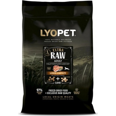 Lyopet RAW losos bezobilné 3,6 kg