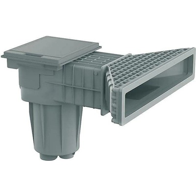 Vágner Pool X600-PRO Skimmer s mosaznými zástřiky do fólie světle šedý – Hledejceny.cz