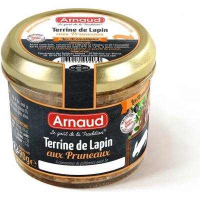 Arnaud Terrine de Lapin aux Pruneaux Králičí terina se sušenými švestkami 90 g