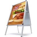 Jansen Display reklamné áčko plechová zadná stena oblý roh A0 profil 32 mm