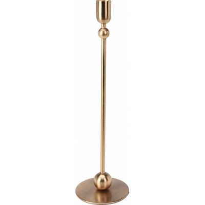 MODERNÝ VYSOKÝ ZLATÝ SVIETNIK, štýlový glamour 33 cm