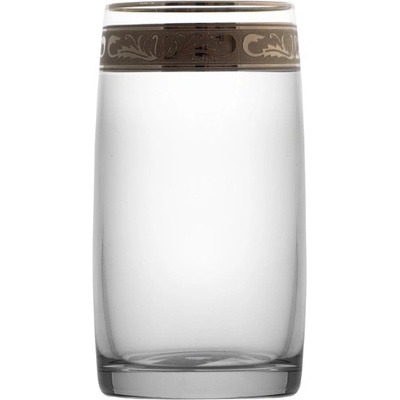 Bohemia Crystal Ideal poháre na vodu a nealkoholické nápoje so zlatým dekorom 6 x 250 ml