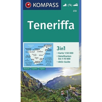 Kompass 233 Teneriffa - turistická mapa 1:50t.