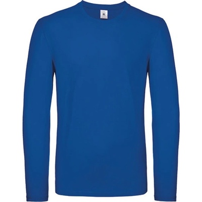 B&C pánske tričko s dlhým rukávom TU05T Royal blue