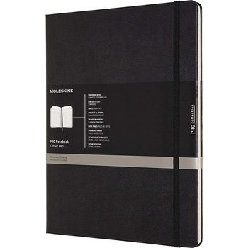 Moleskine Тефтер с твърди корици Moleskine Pro Collection XX-Large - Черен (PROPFNTB7HBK)