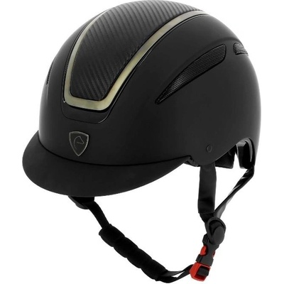 EQUITHEME Bezpečnostní helma Agris black chrome carbon