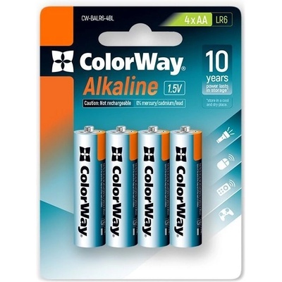ColorWay Alkaline Power AA 4ks CW-BALR06-4BL
