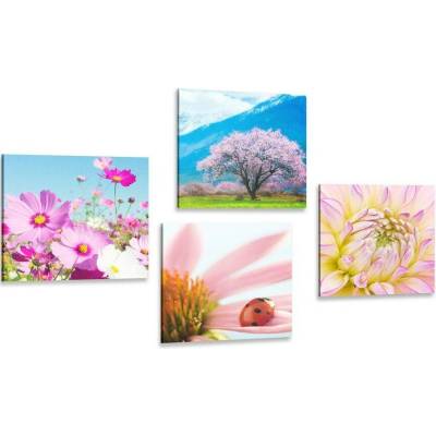 Set obrazů v náručí přírody - 4x 40x40