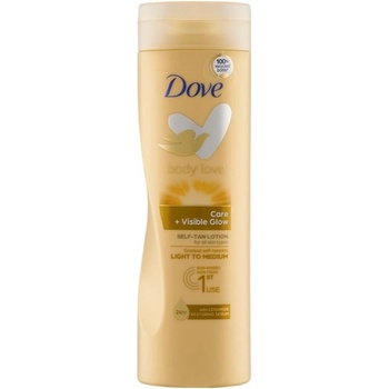 Dove Nourishing Body Care Visible Glow samoopalovací hydratační mléko Fair-Medium 250 ml