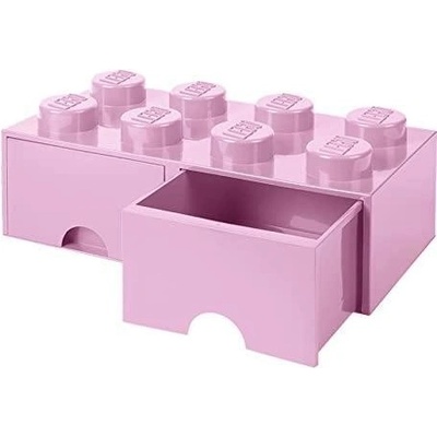 LEGO® 40061738 Room Copenhagen Brick Drawer 8 25 x 50 x 18 cm světle růžová s šuplíkem – Zboží Mobilmania