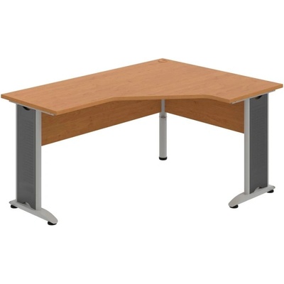 OFFICE PRO s.r.o. HOBIS kancelársky stôl pracovný tvarový, ergo ľavý CEV 60 L, jelša