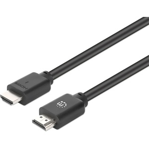 Manhattan Кабел „Манхатън - HDMI към HDMI (HDR, HEC, ARC, 4K 60 Hz, HDR, HDCP 2.3, 10 м, 18 Gbps, черен) 356695 (356695)