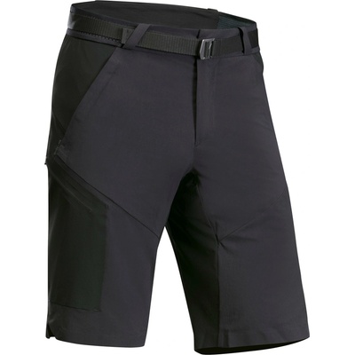 Quechua pánske dlhé turistické šortky MH500 čierne