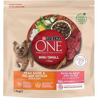 Purina One Mini Skin & Coat Beef 2 x 1,5 kg