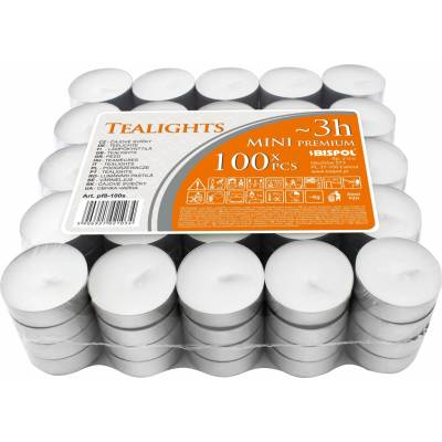 BISPOL čajové sviečky 100 ks