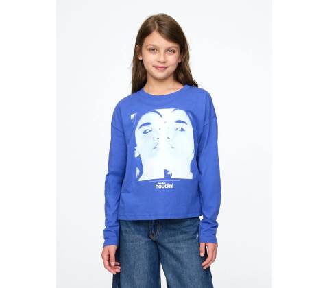Detské oversize tričko Modrá