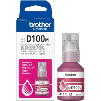 Image 1 of Brother Оригинално мастило Brother BT-D100M Ink Bottle, Червено (BTD100M)