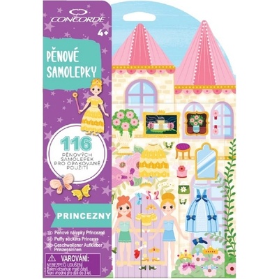 Concorde Pěnové samolepky Princezny