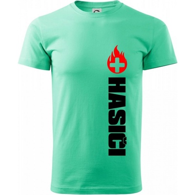 Hasiči zdravotník klasické pánské triko mátová