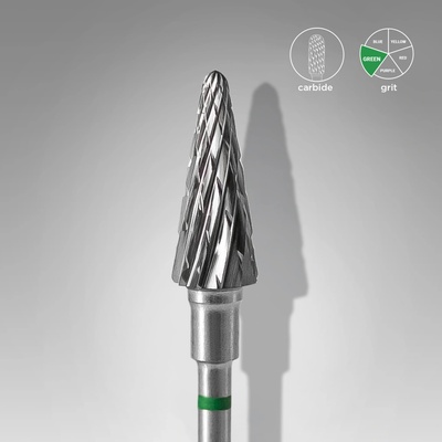 Staleks Karbidový brúsny nadstavec Cone zelený 6 mm /14 mm FT71G060/14