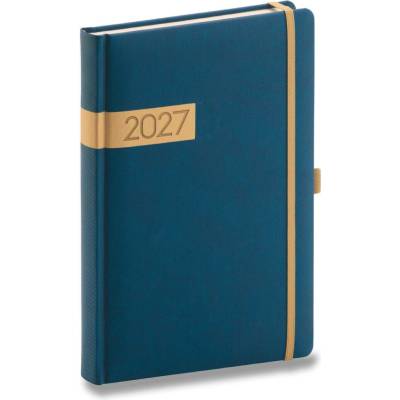 Presco Twill A5 denní 2027 modrý