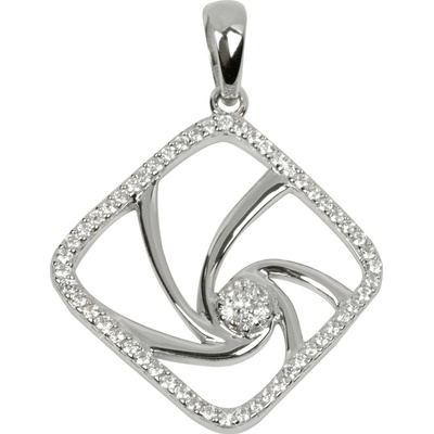 Silver Cat Dizajnový strieborný prívesok s kubickými zirkónmi Beauty SC083