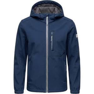 Ombre Clothing Мъжко яке SOFTSHELL с качулка и fleece подплата - тъмно синьо V5 Ombre Clothing Ombre Clothing | Sin | МЪЖЕ | S
