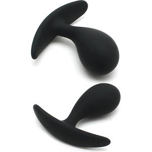 Rimba Copenhagen - комплект анални плъгове (черни, 2 бр. ) - lovesexshop