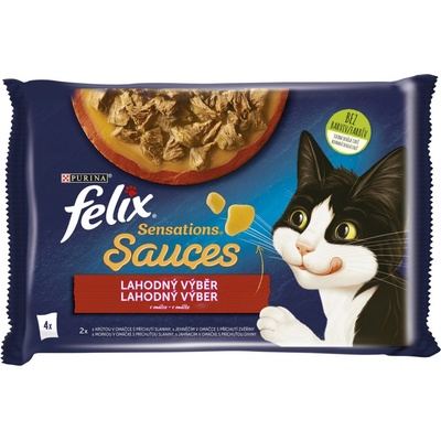 Felix Sensations Sauce krůta a jehněčí 4 x 85 g