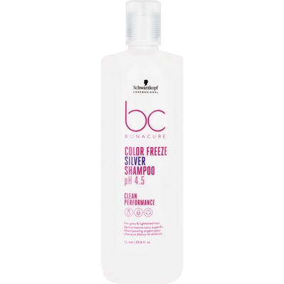 Schwarzkopf Professional BC Bonacure Color Freeze Silver stříbrný šampon pro blond a melírované vlasy 1000 ml – Zboží Dáma