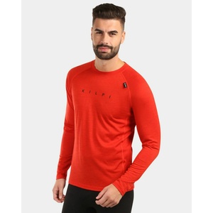Kilpi Мъжка термо тениска от МЕРИНО ВЪЛНА с дълъг ръкав Kilpi MAVORA TOP-M Червена Kilpi | Cherven | МЪЖЕ | L