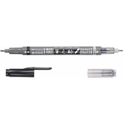 Tombow popisovač Fudenosuke BRUSH PEN WS-TBS duo černý a šedý