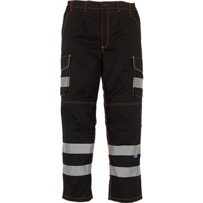 Yoko Hi-Vis kalhoty s kapsami na chrániče HV018T Black
