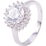Silenti Jewelry Сребърен пръстен "Диамант" - 10 - 62 мм (19.7мм диам. )