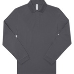 B&C Collection B&c my polo 180 lsl / Мъжка поло риза с дълъг ръкав - тъмносива l (01u42567003)