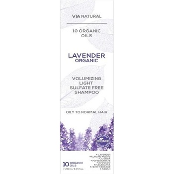 Via natural Šampón na vlasy bez objemu s bio levanduľou 250 ml