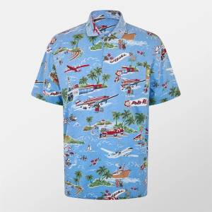 Ralph Lauren Standard Fit Bear Linen-Cotton Polo - Holiday Bear