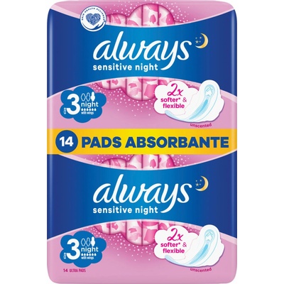Always Ultra Duo Night Sensitive 14 ks