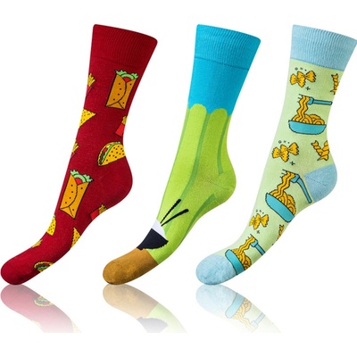 Bellinda dámske ponožky Crazy Socks BE491004-305 3-pack Zelená