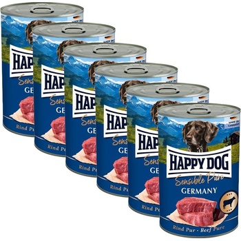Happy Dog Rind Pur Германия - 6 x 400 г / говеждо