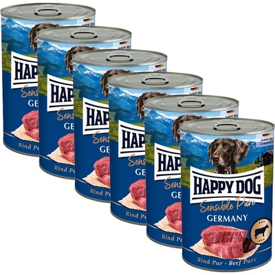 Happy Dog Rind Pur Германия - 6 x 400 г / говеждо