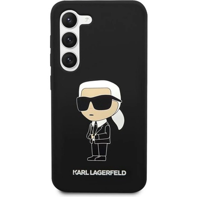 KARL LAGERFELD Гръб Karl Lagerfeld Liquid Silicone Ikonik NFT Case за Samsung Galaxy S23 Plus - Черен